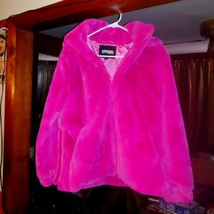 Apparis Women's coat size small pink faux fur regular price 320 from Nordstrom